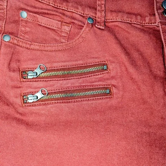 Skinny Jeggings with Zipper Accents Never Worn - Picture 3 of 6